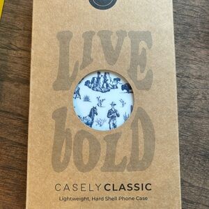 Casely Blue and White Western iPhone 12 Case